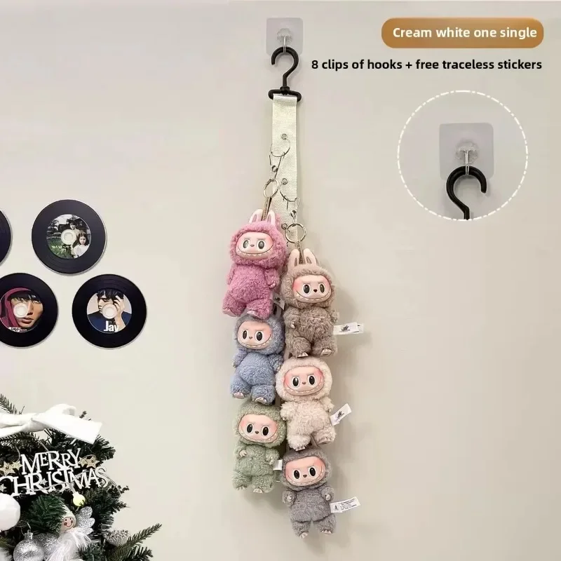 Gancio portaoggetti Per LABUBU espositore portaoggetti appeso da parete per bambole per bambole clip per porte in peluche borse portaoggetti appese a parete per guardaroba