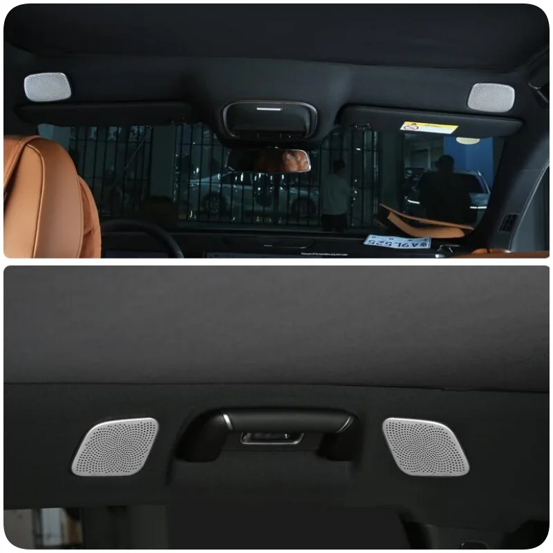 For Xpeng G9 2022 2023 2024 Car Door Loudspeaker Stereo Audio Speaker Dashboard Horn Cover Trim Sticker Interior Accessories