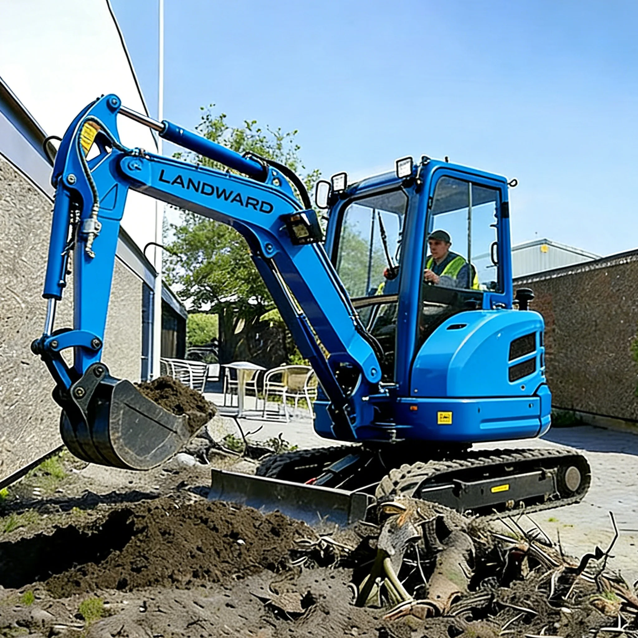 

New EPA Euro 5 Mini Excavator Yanmar Engine High-Quality 2.5 Ton Mini Excavator Landward Factory Custom Farm Home Mini Excavator