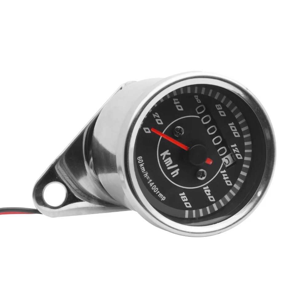 7*6.6*5.6cm Motorcycle Odometer Metal Back Shell Pre-wired Connections Easy Installation High-definition Display