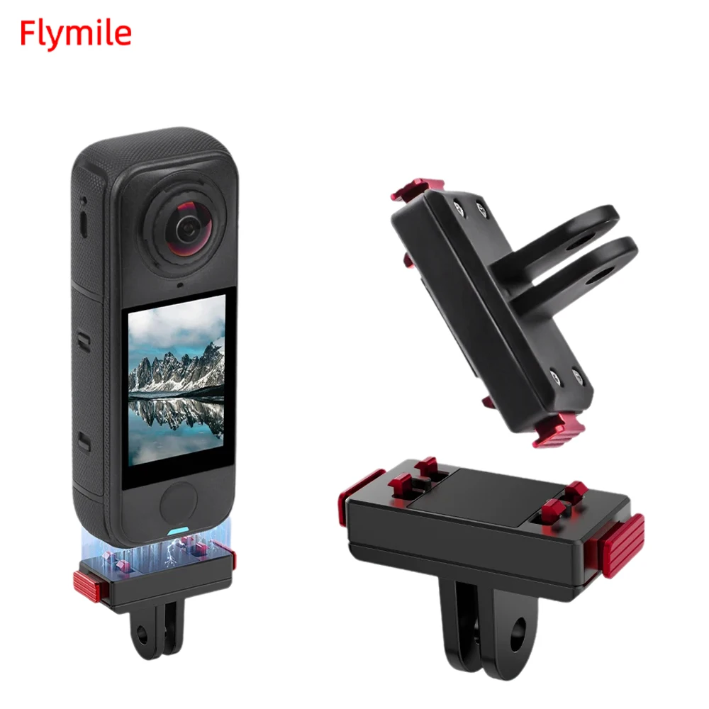 Magnetic Quick Release Mount for Insta360 X6/X5/X4 Air/Ace Pro/Pro2 Adapter Base with Secure Claw-Lock Camera Accessories