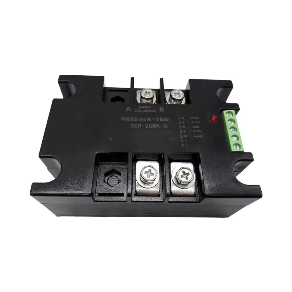 

Single Phase 220V 40A SCR Voltage Regulator Module 4-20mA 0-10V Potentiometer Control