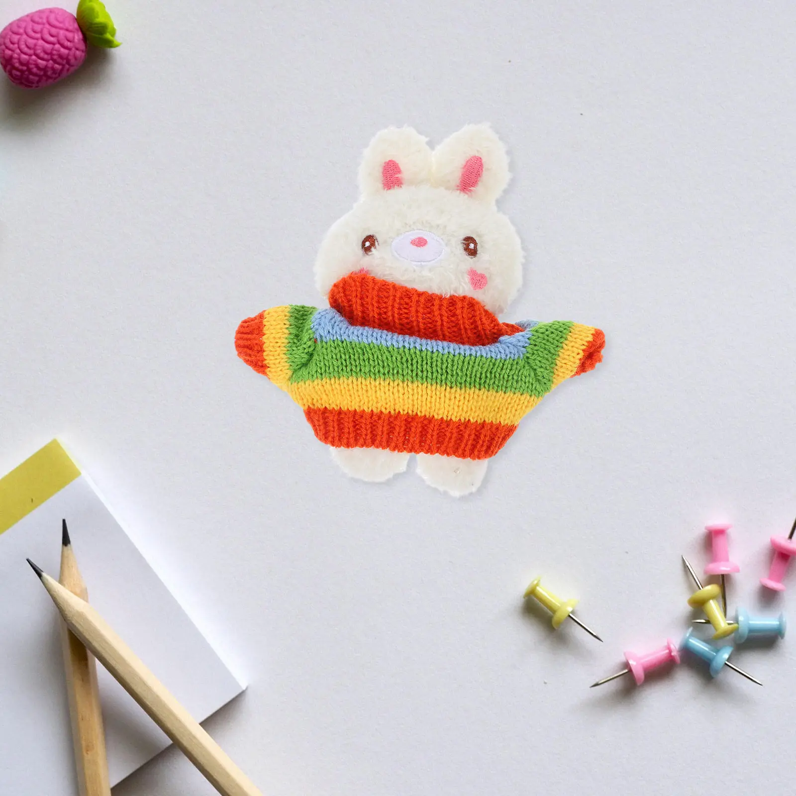 Conjunto de 3 Peças de Roupas para Ursos, Acessórios de Moletom Macio para Animais de Pelúcia de 14-18 Polegadas, Suprimentos Criativos para Vestir DIY