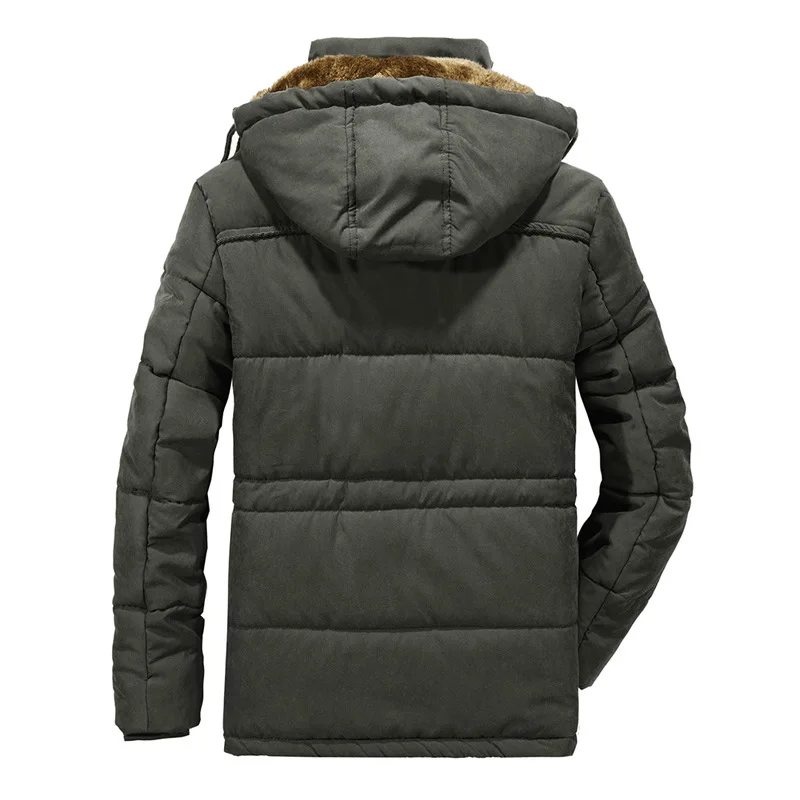 Chaqueta de algodón para hombre, abrigo grueso y cálido, estilo europeo y americano, invierno, novedad