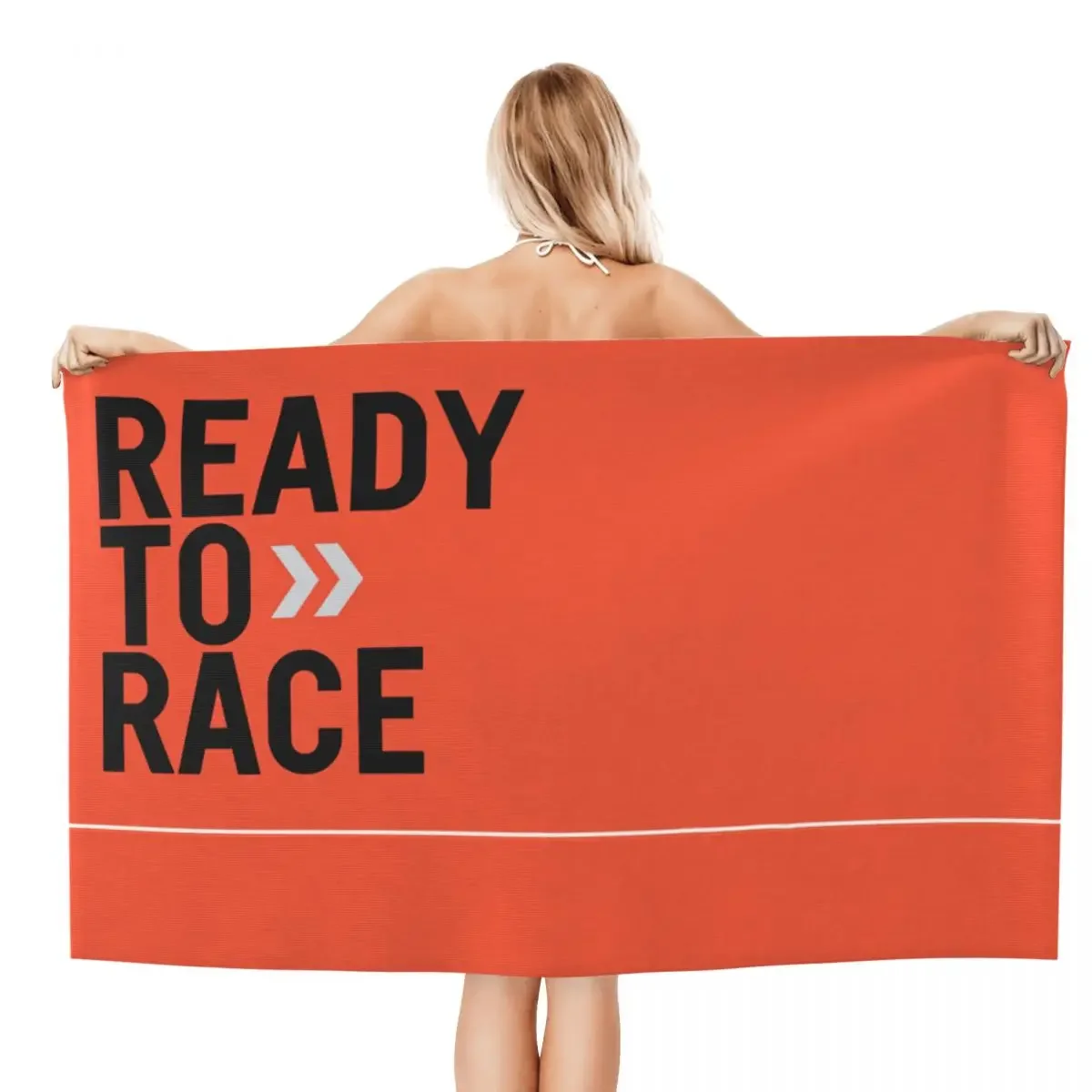 Custom Ready To Race Beach Towel Quick Drying Enduro Cross Motocross Bitumen Bike Life Soft Linen Microfiber Shower Sauna Towels