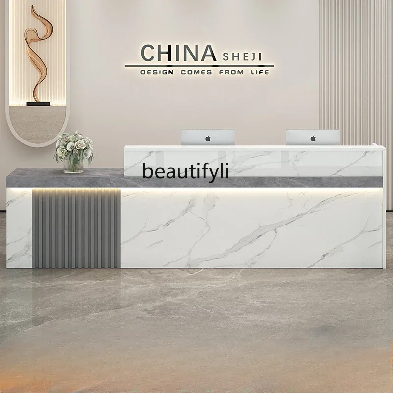 Front Desk Light Luxury Premium Sense Company Hotel Commercial Beauty Salon checkout page