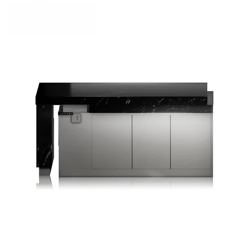TOPCENT Functional Hardware Electric Side Pull and Lift Smart Mobile Kitchen Island