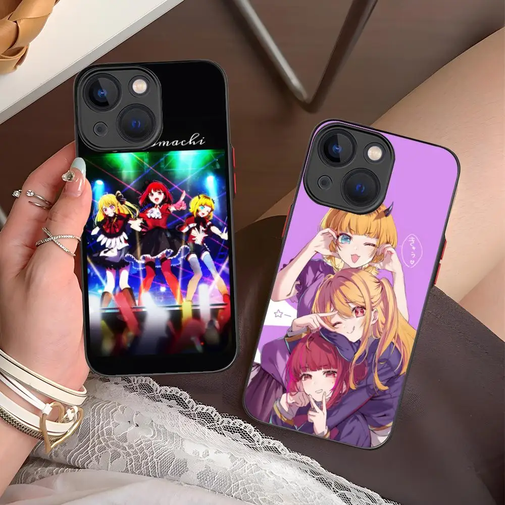 

Oshi no ko B-Komachi Phone Case for iPhone 16 15 14 13 12 11 X XR XS 8 7 Pro Max Plus Mini Colour Printing Silicone Luxury Cover