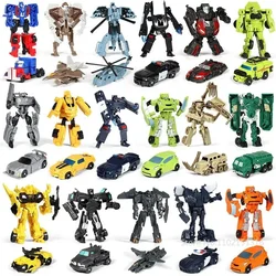 10cm Transformation Mini Cars Kid Classic Robot Car Toys Action & Toy Figures Plastic Deformation Boys Gifts for Children