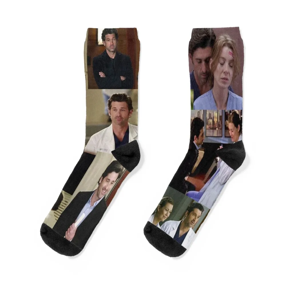 

Meredith and Derick Socks sheer hip hop Novelties golf Male Socks Women's