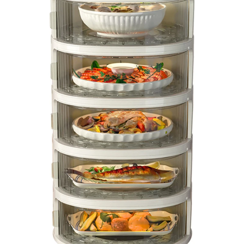 

Kitchen Storage Rack Household Multi-Layer Storage for Leftovers Shelf Box Dish