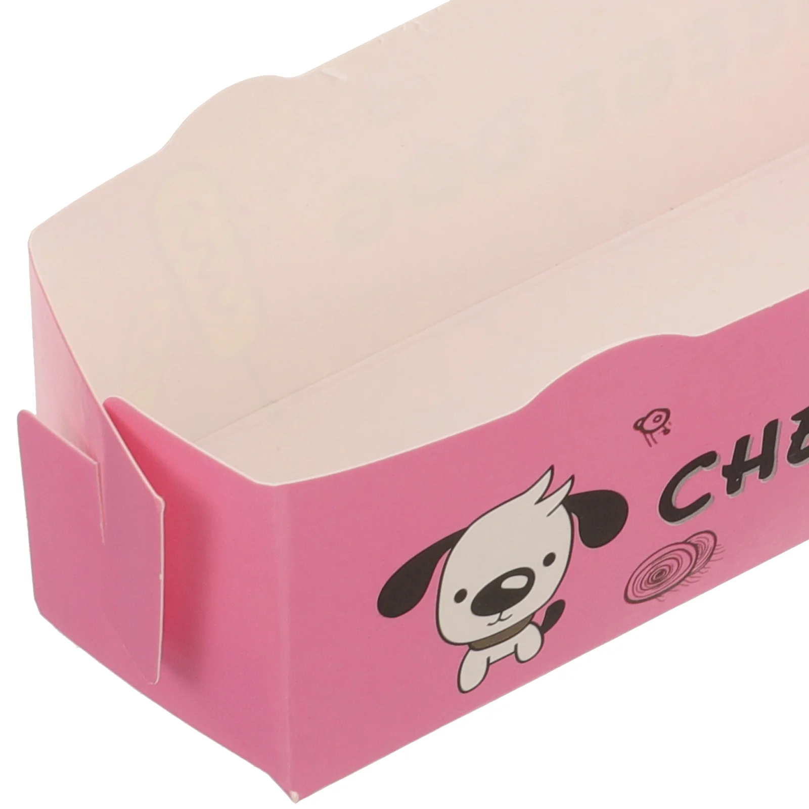 100 Pcs Sausage Hot Dog Box Paper Charcuterie Boxes White Cardboard Snack Container