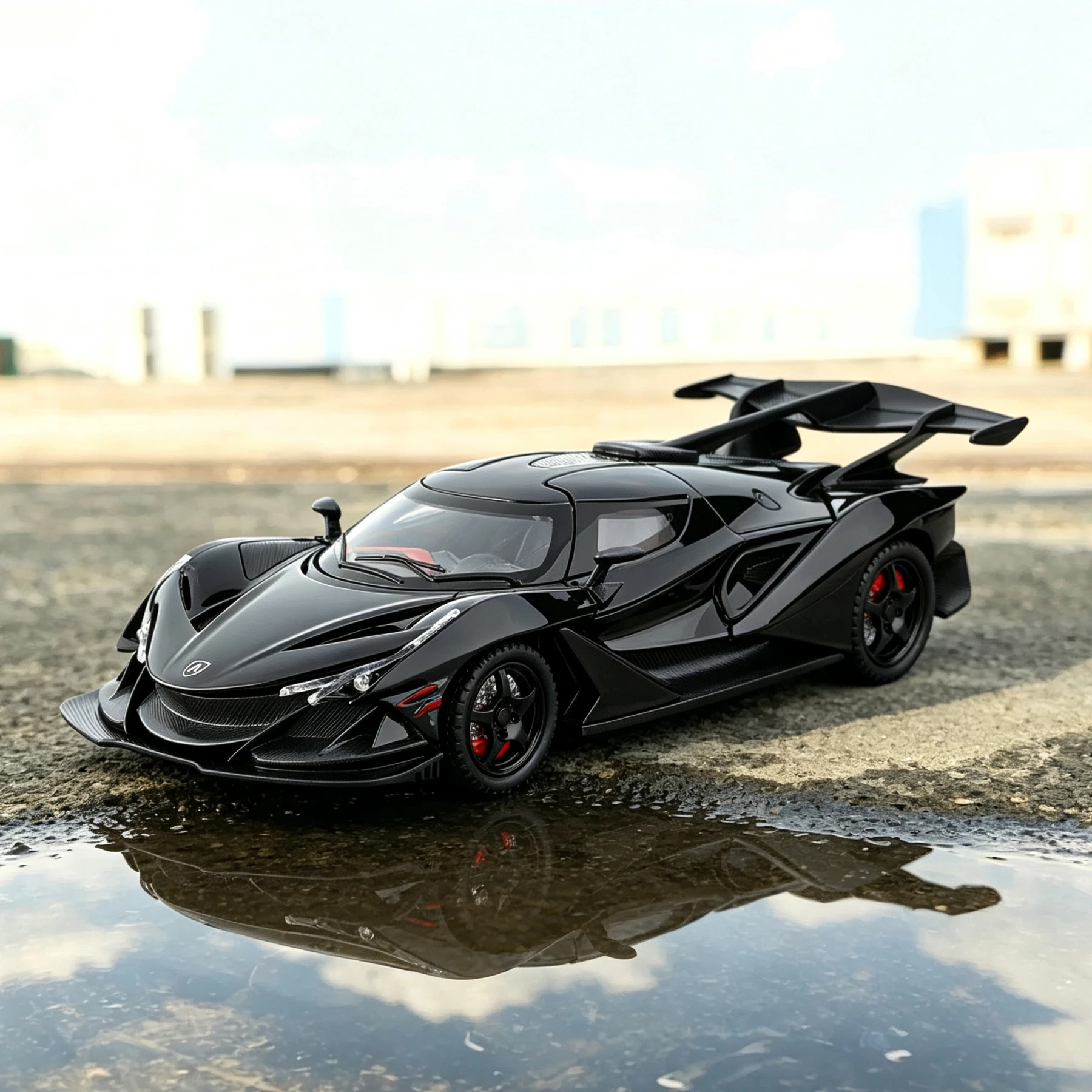 Remote Control 1:24 IE Alloy Sports Car Model Simulation Diecasts Metal Racing Car Model Sound Light Gift