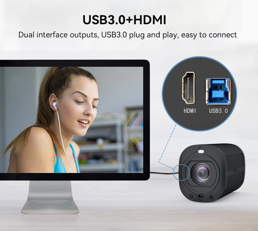 Hot Selling KT-S10DH Live Streaming 20X Optical Zoom 4K 60fps USB3.0 PTZ Full HD Broadcast Camera for Sport Event