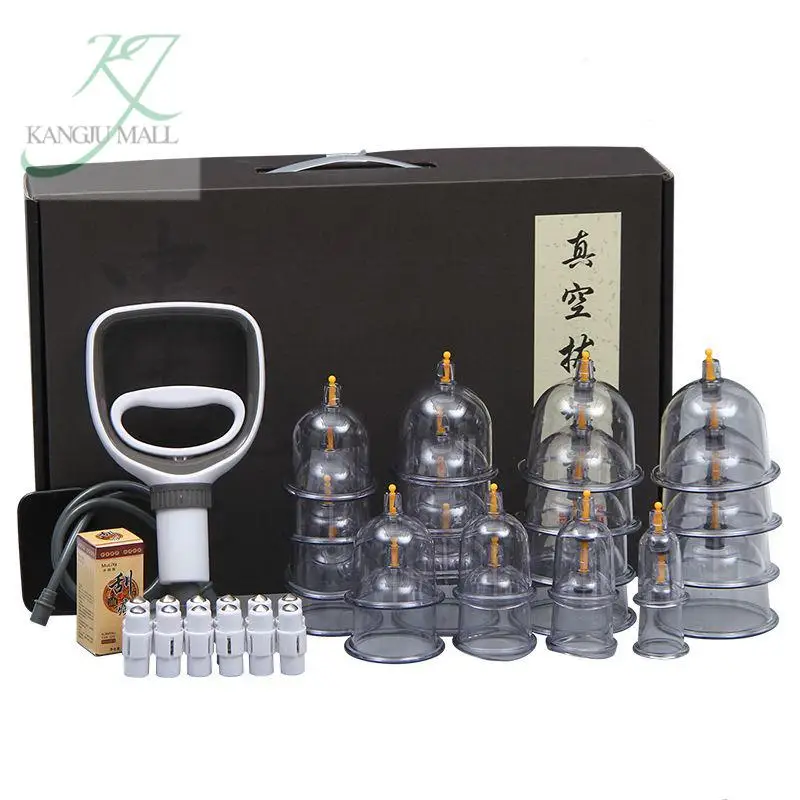 12/20cans Thick Jars Big Vacuum Cupping Set Chinese Medical Therapy Cellulite Body Massager Anti Rupture Cans Guasha Suction Cup