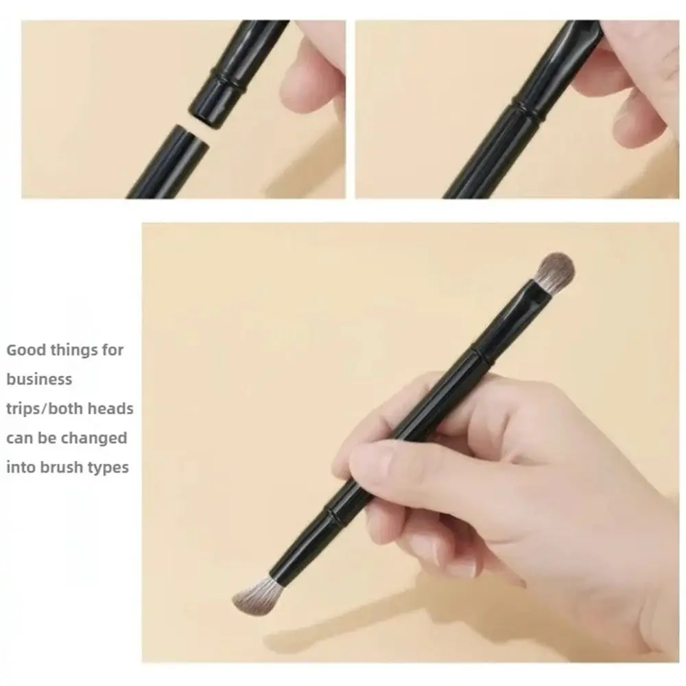 

1Set Contour Concealer Mini Makeup Brush Set With Box Detachable Eyeshadow Brush Double Ended 6 In 1 Cosmetic Tool Travel