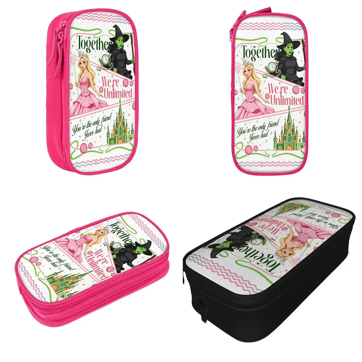 Wicked For Good Pencil Case Witch Wizard Fantasy Pencil Pouch Pen for Student Big Capacity Bag School Supplies Gifts Stationery