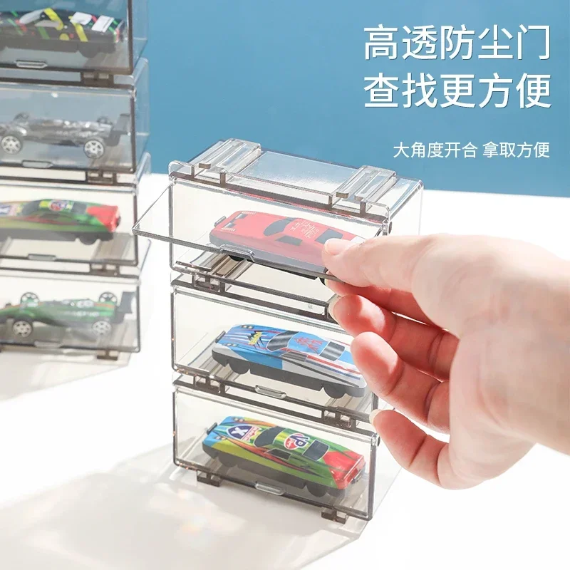 Acrylic Display Box for Hot Wheels Car Diecast 1/64 Vehicle Storage Box Dustproof Collectible Decoration Boys Toys for Children