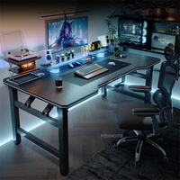 Modern Folding Table Home Bedroom Student Study Writing Table E-Sports Gaming Table Simple Carbon Fiber Workbench Office Desk