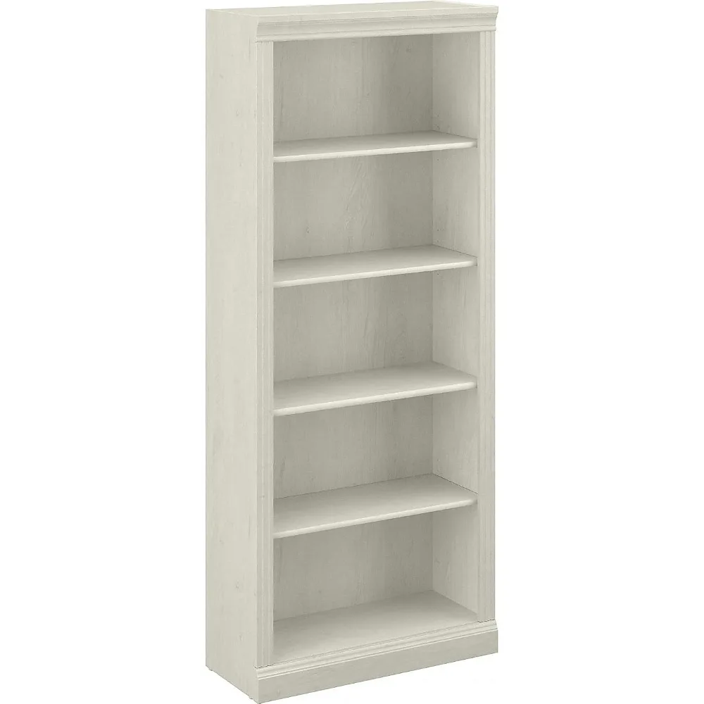 5-Shelf 72-Inch H Bookcase, Linen White Oak