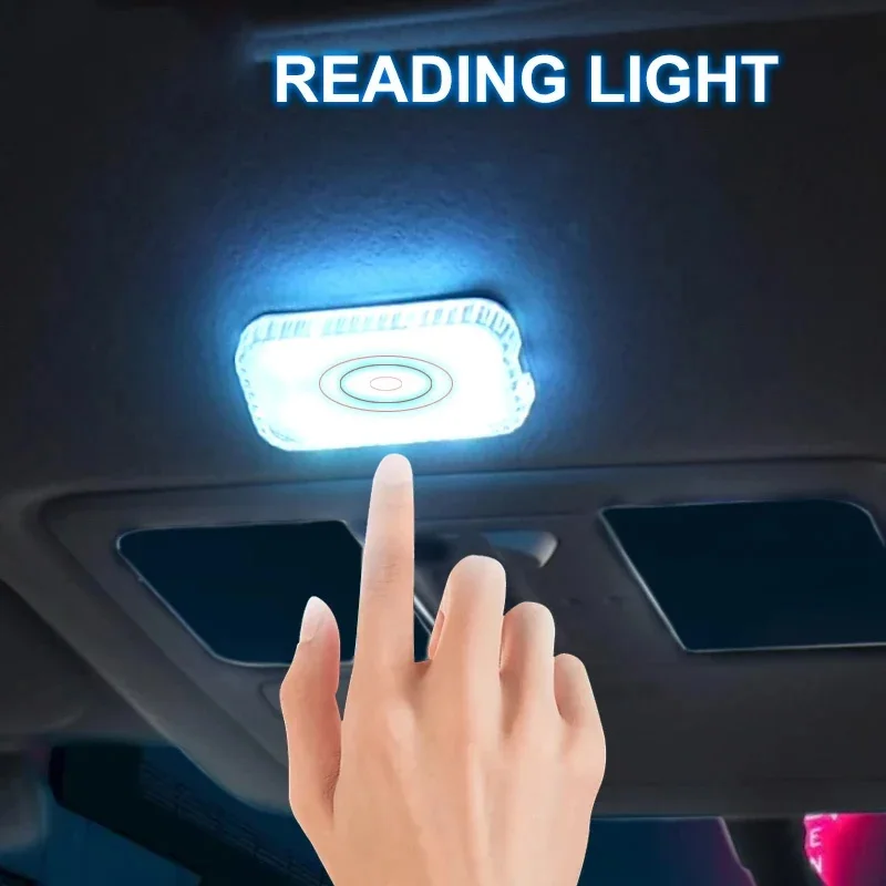 Car interior LED touch-controlled ambient lighting, interior lighting, foot-sensitive touch lighting, in-car small lights