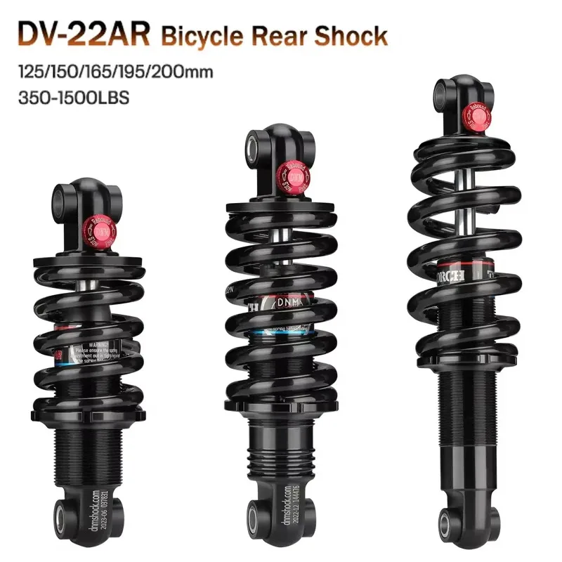 

DV-22AR MTB Rear Shock Absorber Hydraulic Spring Suspension for Mountain Folding Bike 125mm 150mm 165mm 190mm 200mm