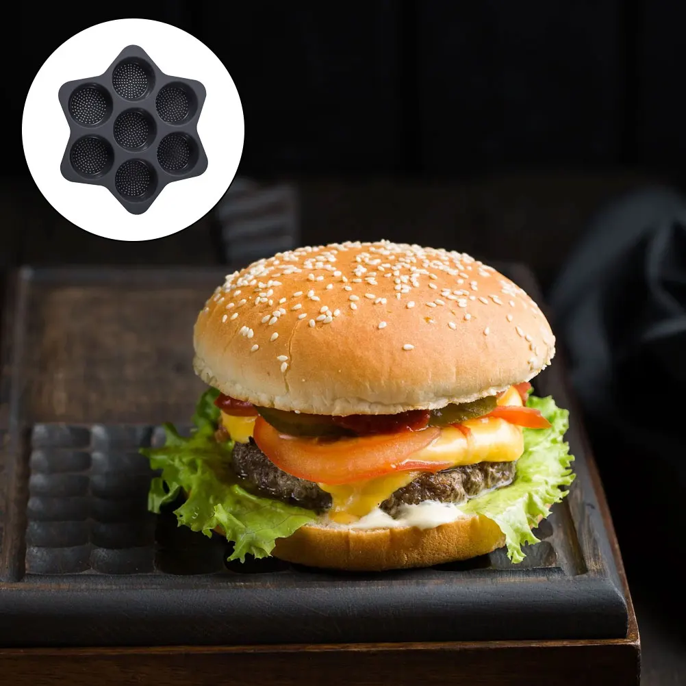 

Силиконовая форма для выпечки мясного пирога, гамбургеров, многосеточная антипригарная форма для выпечки для DIY хлеба, торта, кексов, фритюрницы, фритюрницы, противень для кексов