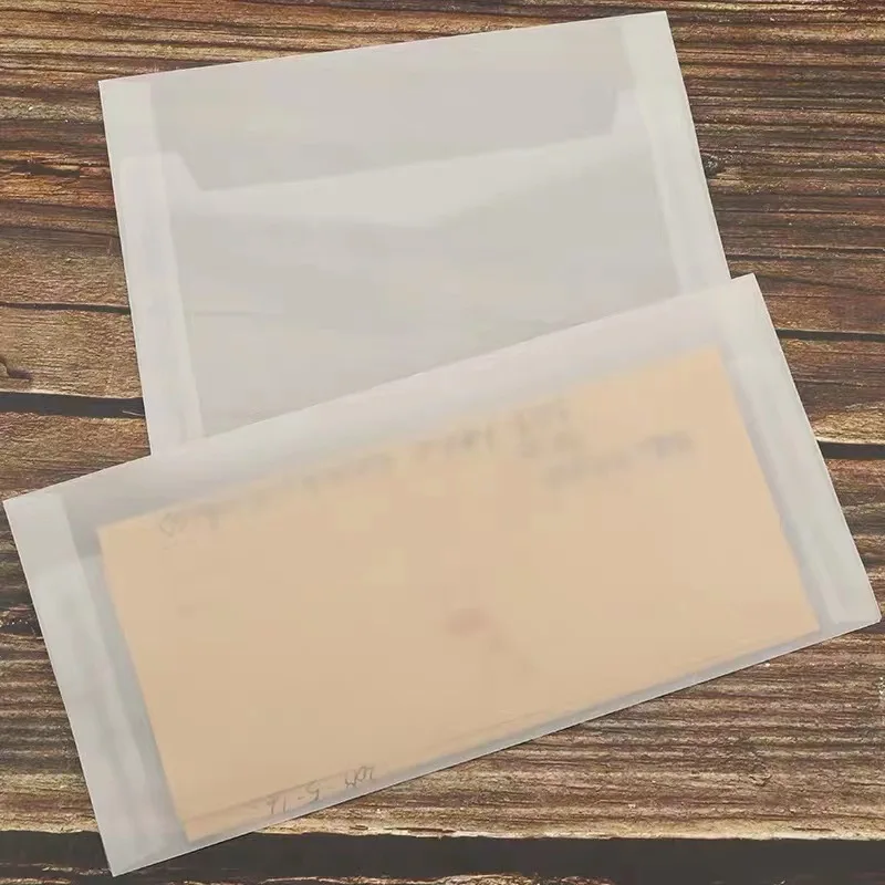50pcs/lot Blank Translucent Envelope for Invitations Postcards Giftbox Message Card European Envelopes Wedding Business Letters