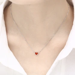 Stainless Steel Necklaces For Women Color Heart Pendant Necklaces Gold Charms Chain Necklace Fashion Design Necklaces Jewelry