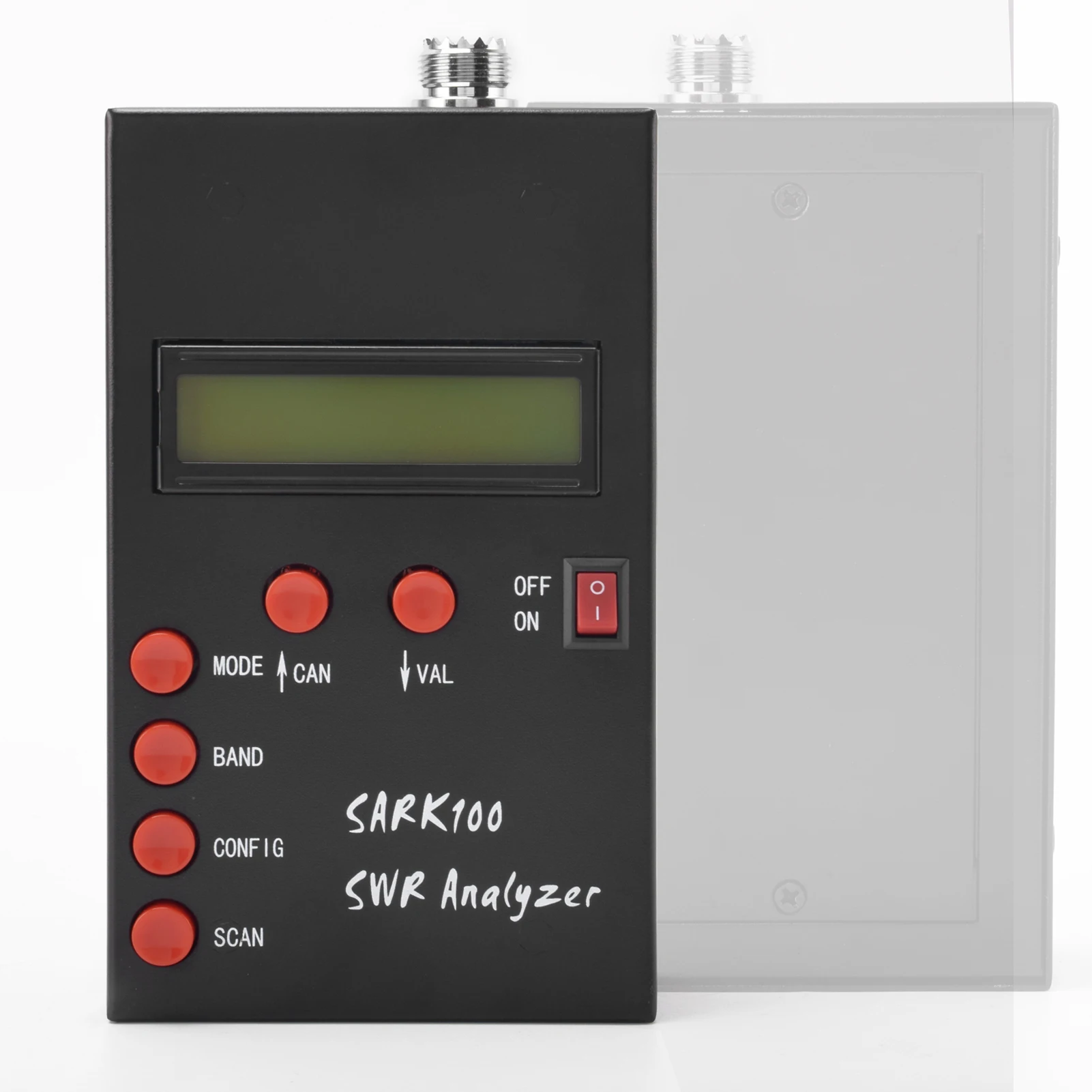 SARK100 High Accurate Antenna Analyzer Meter 1-60MHz Shortwave SWR Antenna Analyzer with 1 to 9.99 SWR Usable Measurement Range