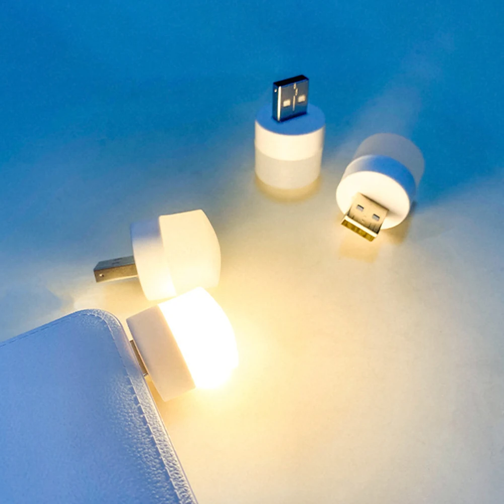 5 шт., мини-USB-ночник для чтения, с защитой глаз