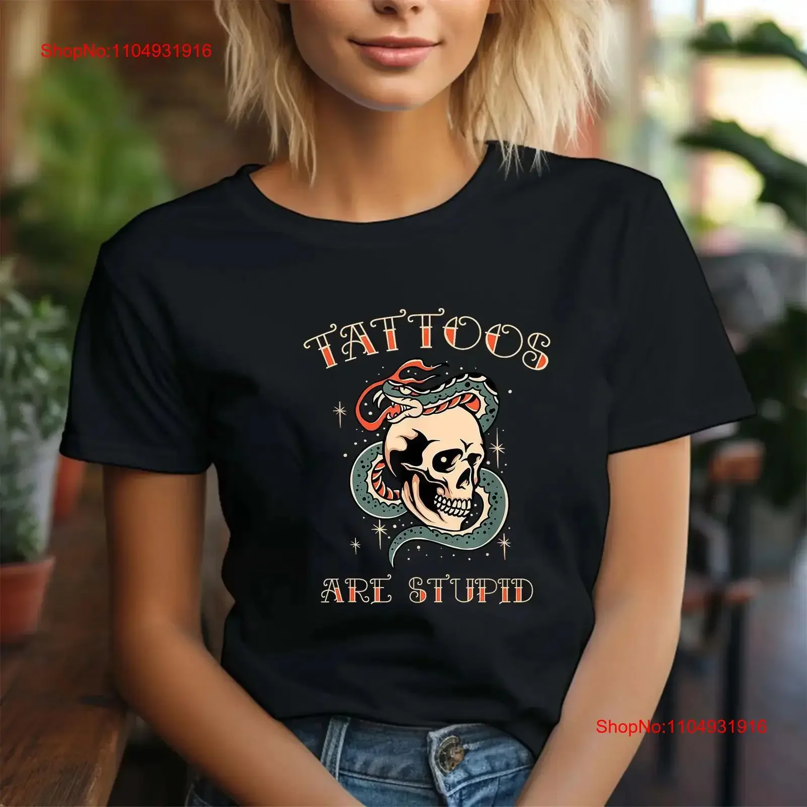 

Tattoos Are Stupid Tattoo Artist T Shirt vintage Washed Top For Everyday Wear Comfortable designer clothes Slightly Stylish