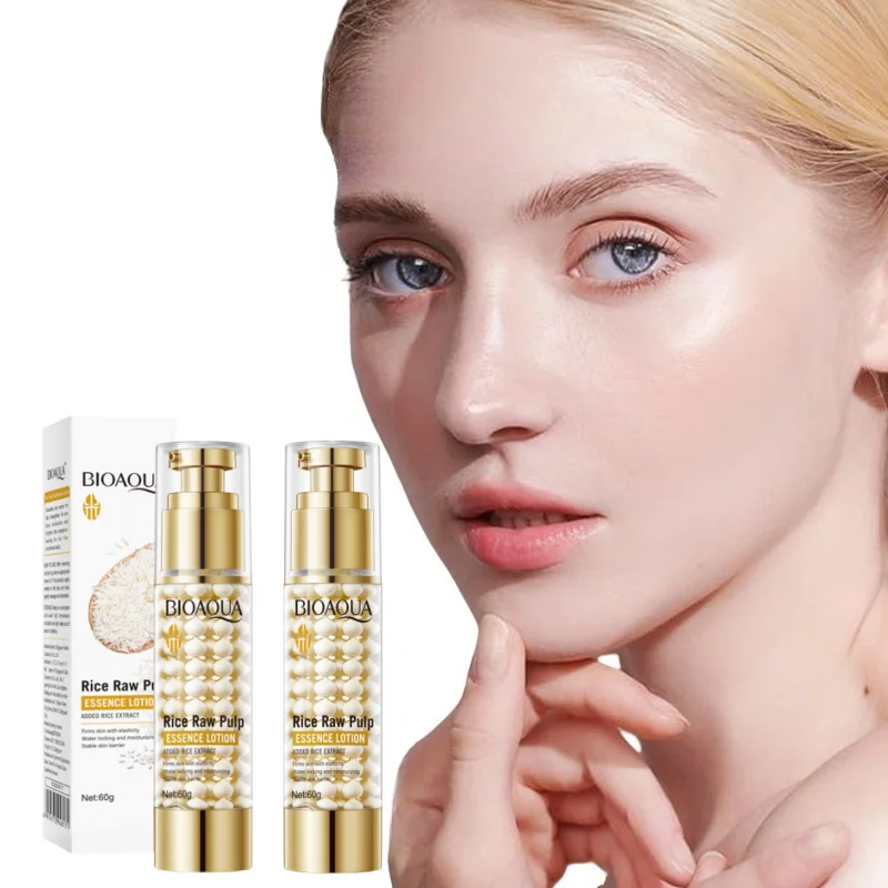 Esencia de extracto de arroz de 60 g, hidrata la piel, proporciona hidratación y nutrientes, adecuada para el cuidado facial y como esencia corporal, deja la piel suave, adecuada para todo tipo de piel, adecuada para el cuidado diario de la piel, se puede