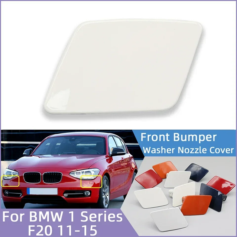 

High Quality Car Headlight Washer Nozzle Cover Lid For BMW 116 118 120 125 F20 2011 2012 2013 2014 2015 Painted Trim Cleaner Cap