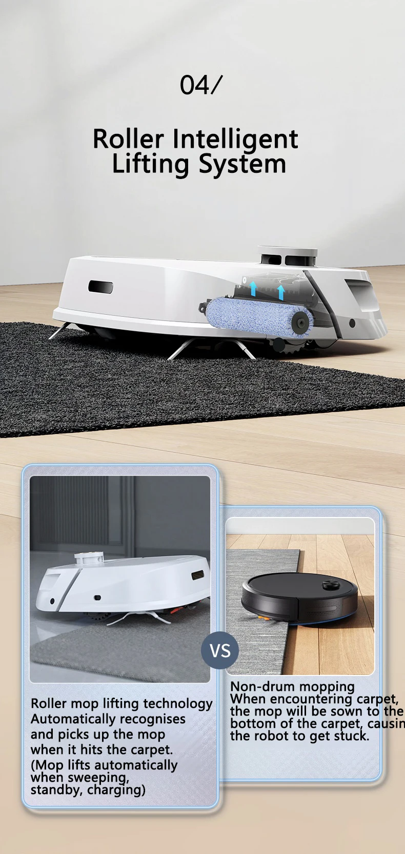 قوة شفط أقوى مكنسة كهربائية ذكية روبوت ABIR M1pro متعدد الوظائف مع حزمة صغيرة وشعار مخصص Hotsell #4