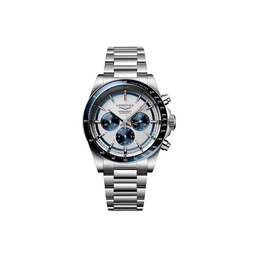 LONGINES Comcast Collection Automatic Mechanical Movement 100m Waterproof Men's Watches Watch 42mm Silver Dial L3.835.4.98.6
