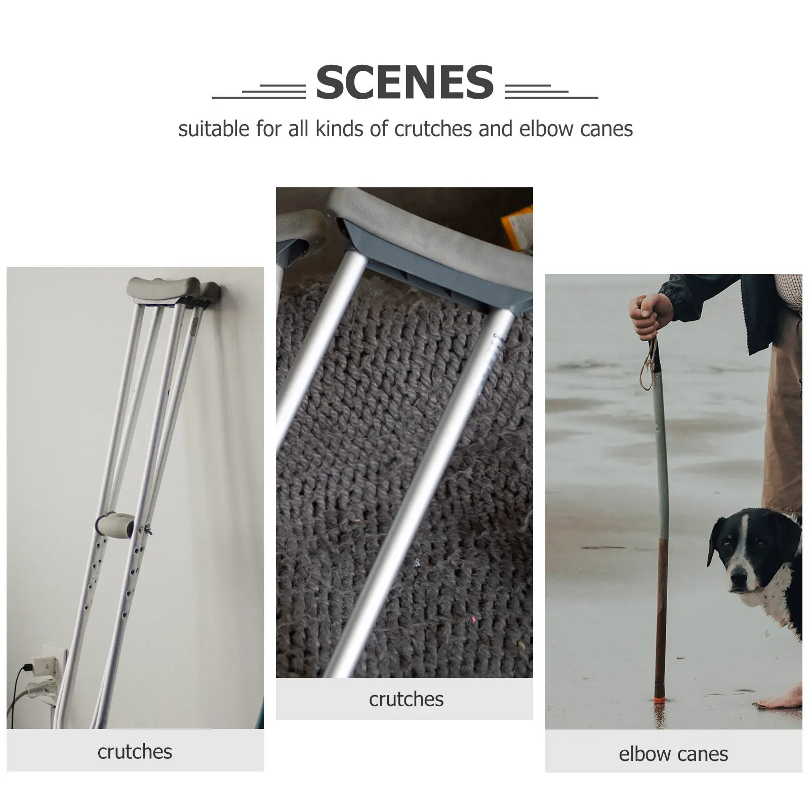 Portable Stainless Steel Walking Stick For Elderly Walking Aid Wound Adjustable Detachable Cane Trekking Pole Nonslip