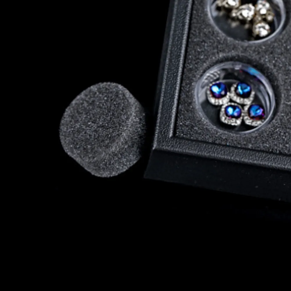 

1Pcs 25-Grid Nail Art Jewelry Storage Box Compact Sturdy Lightweight Manicure Organizer for Desk Counter Display Rhinestones