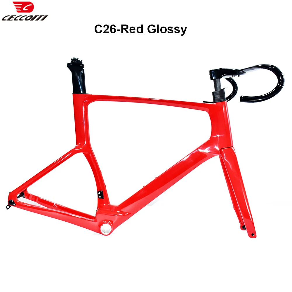 CECCOTTI RF26 Model Customized Color T1000 Carbon Frame Road Bike Disc Brake And Full Hidden Cable Bicycle Frameset