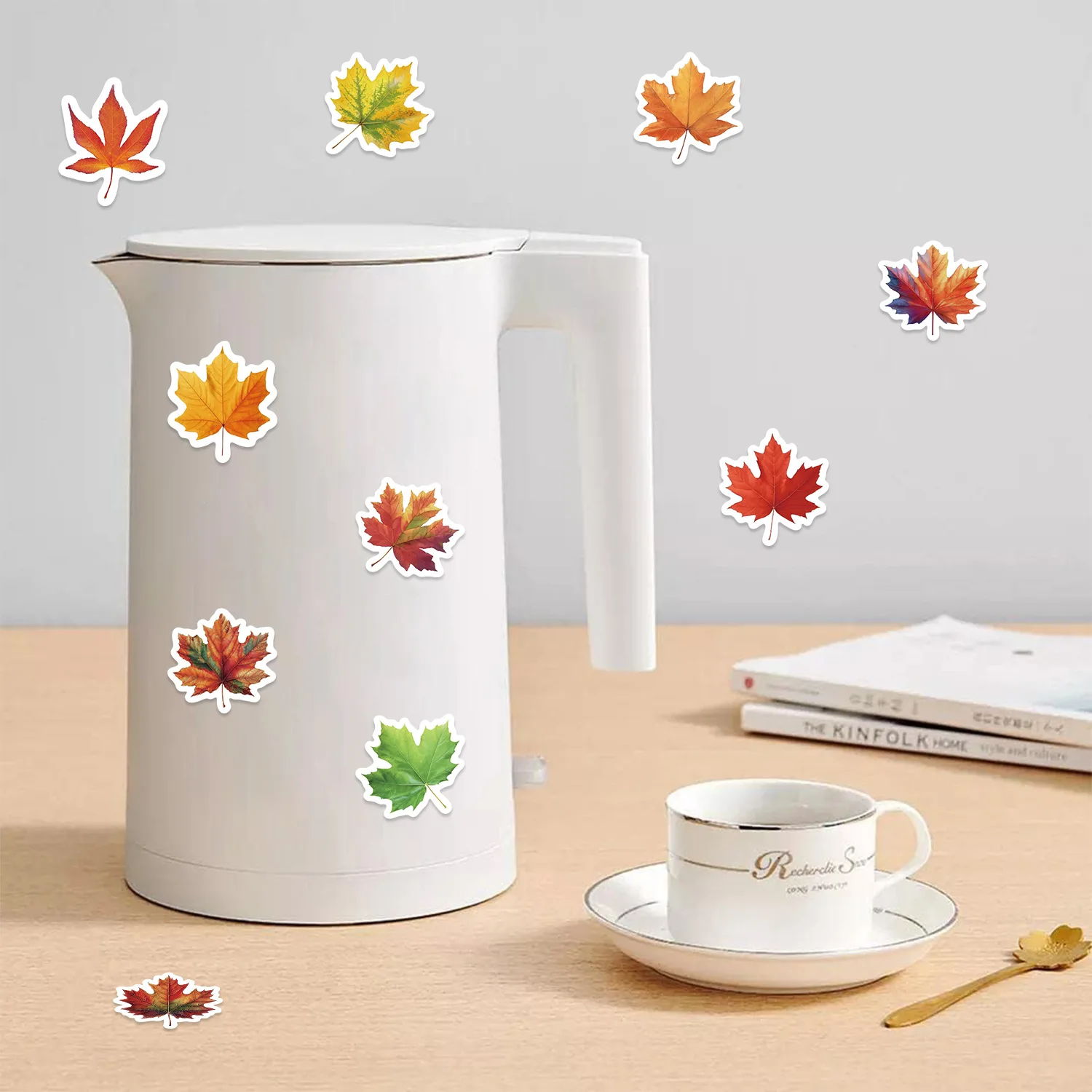 500/1000 قطعة أوراق القيقب لفة ملصقات هدية ديكور DIY بها بنفسك الهاتف سكرابوكينغ زجاجات غرفة مقاوم للماء الحديثة المنزل ختم ملصقات