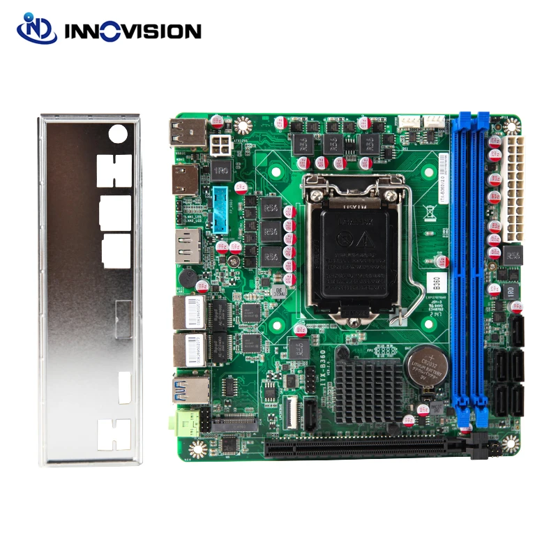 Imagem -03 - Motherboard Nas Original 6sata3.0 ° ° i3 i5 i7 1151 Mini Itx Placa Industrial com Slots Nvme Novo