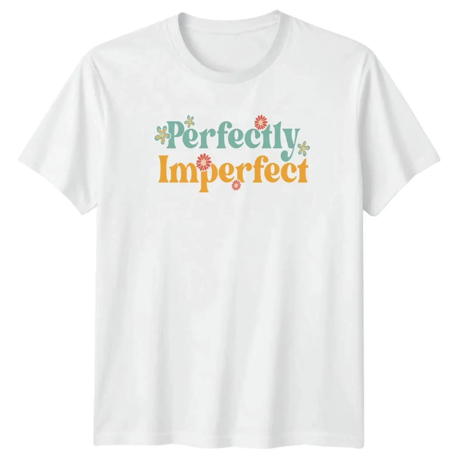 Perfectly Imperfect Damen T Shirt Glaube Christ Geschenk für Sie vintage Washed fashion designer clothes Top For Everyday Wear