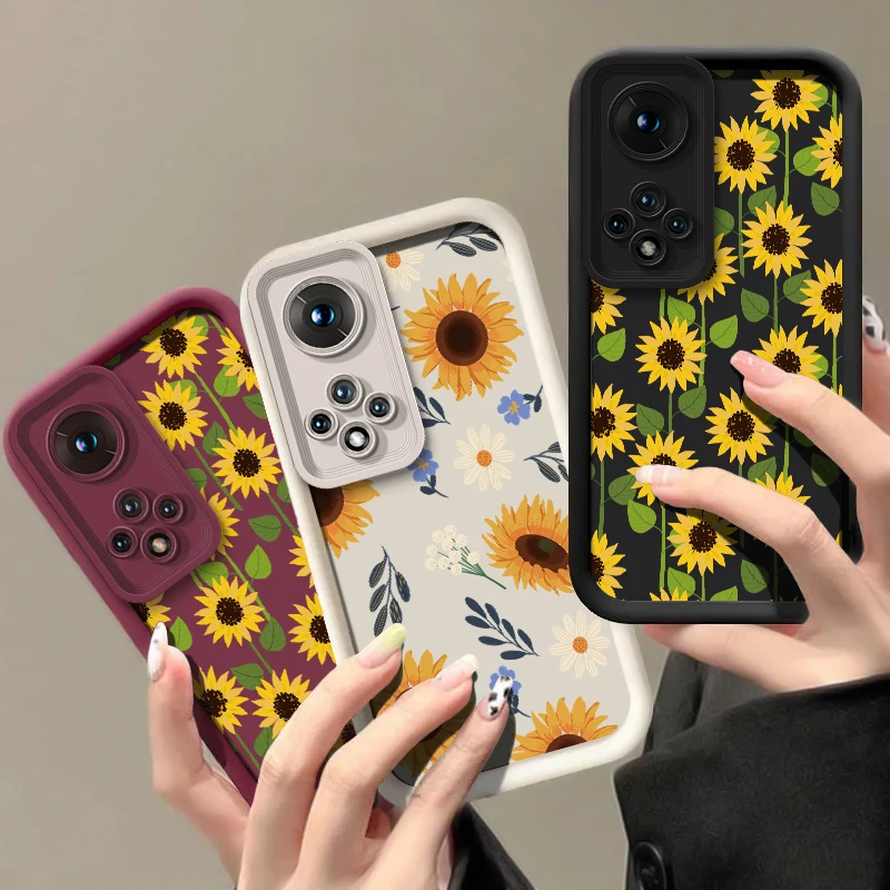 15 الترا عباد الشمس طباعة جراب هاتف ل Xiaomi 17 برو ماكس 15T برو 11 لايت 5G NE 11i 14T 13T 13 12 غطاء سيليكون مقاوم للصدمات