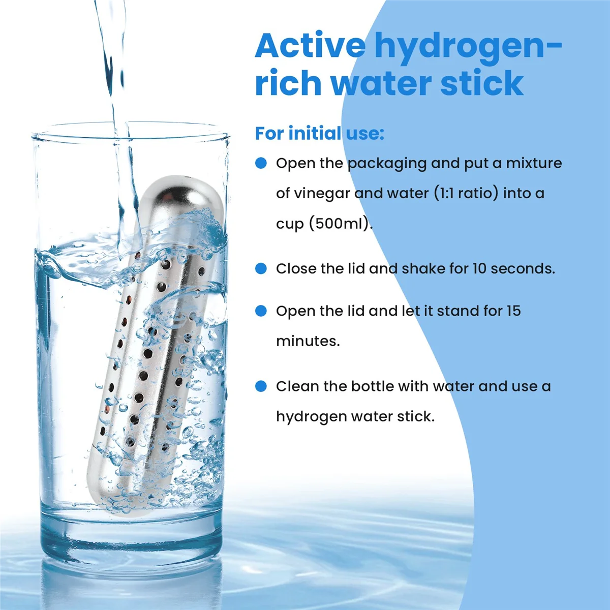 ABNP 浄水器イオナイザースティック Ph を上げる構造水アルカリ浄水器アルカリ水スティック