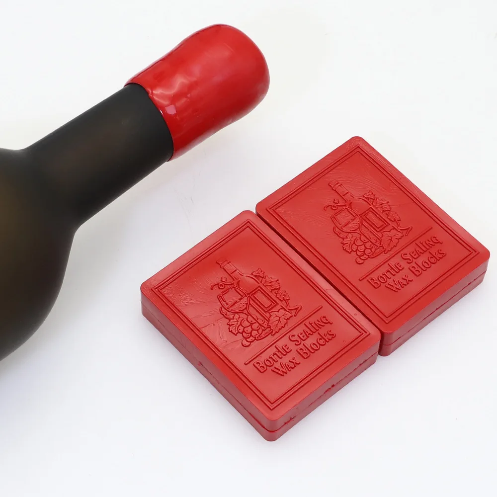 Bloque de cera de sellado para botella de vino tinto, alto rendimiento de sellado y almacenamiento, sellado seguro, botella de vino, tarro de vino, suministros de sellos