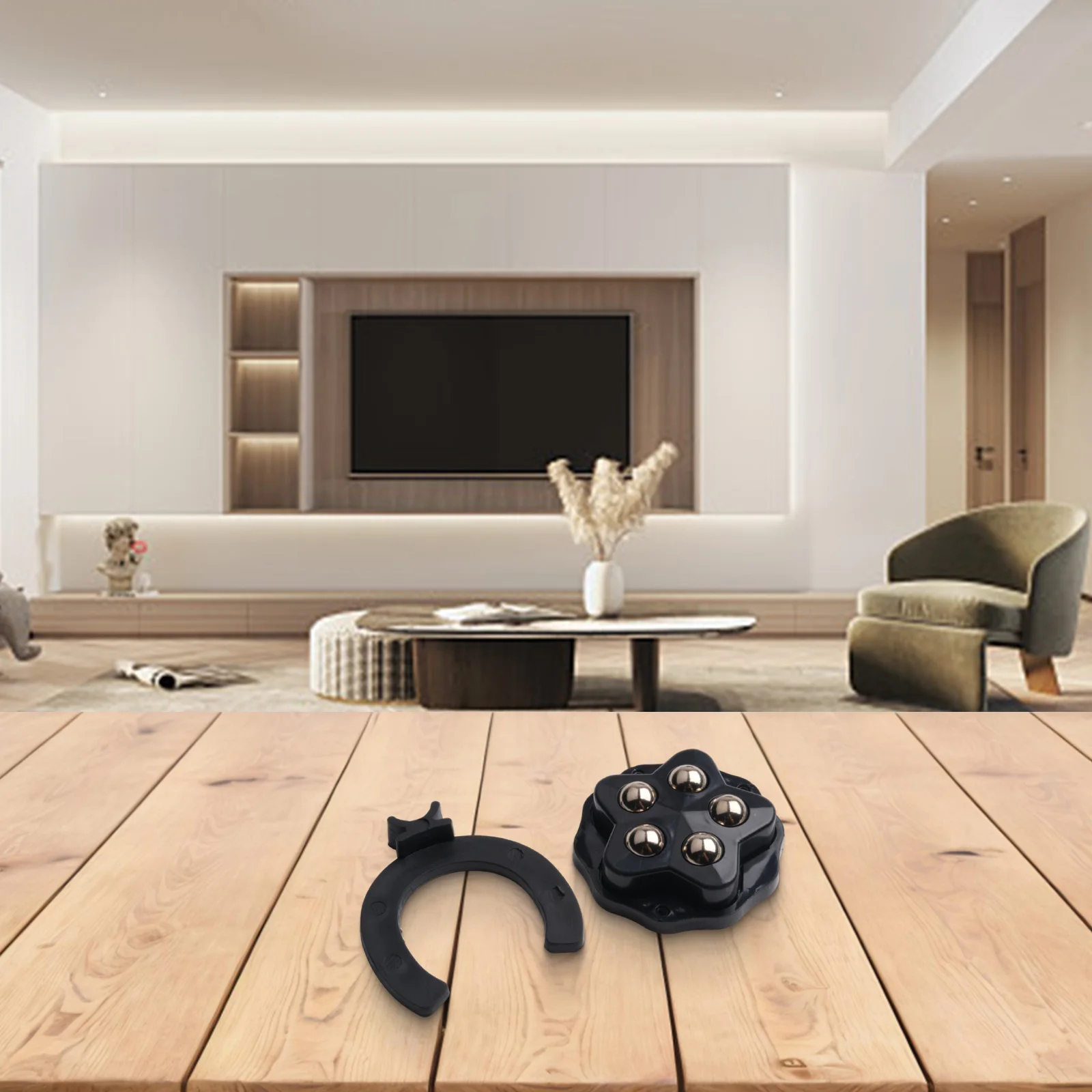 Wheels For Easy Repositioning Of Small Furnishings Featuring An Innovative Design And User Friendly Installation Method