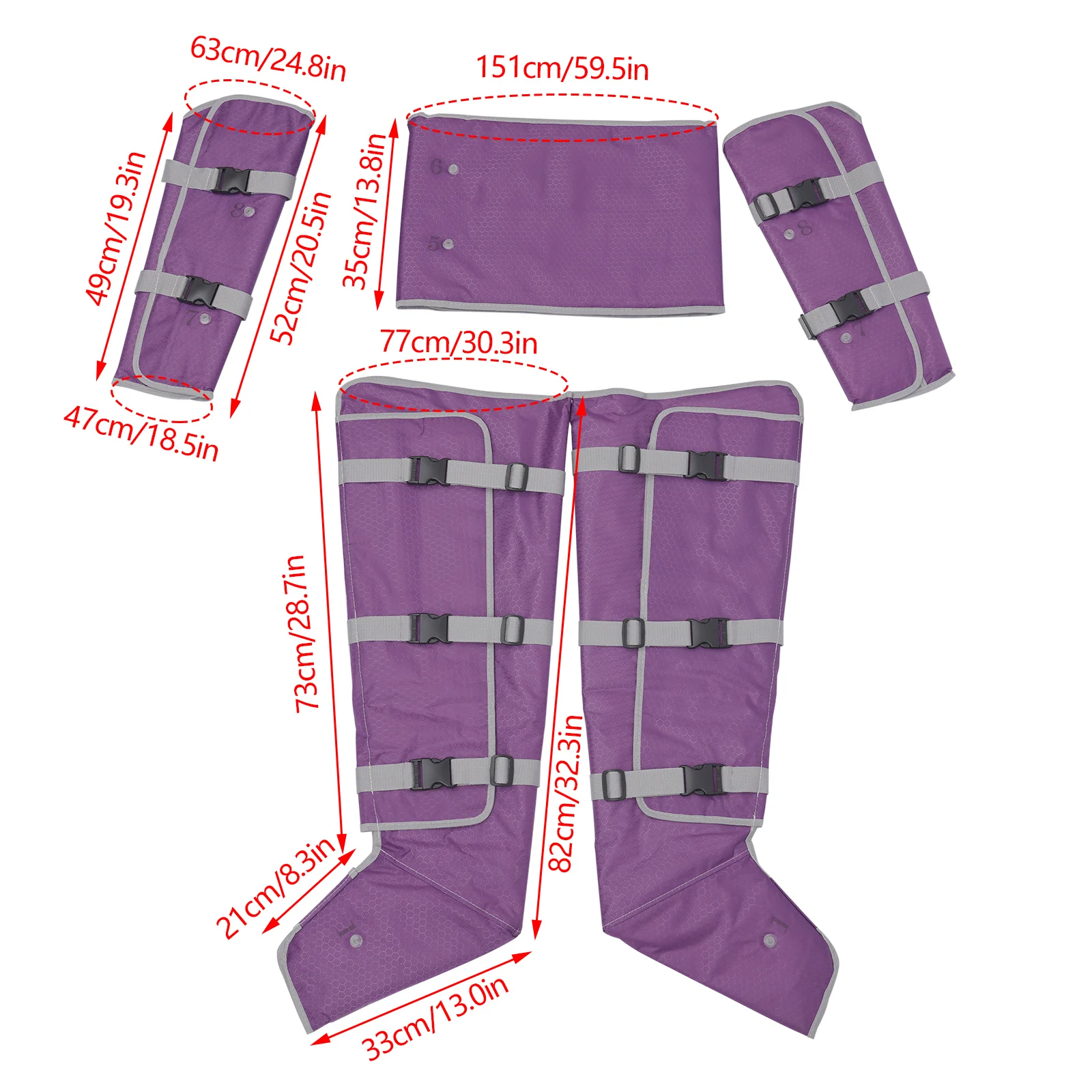 110 فولت العلاج بالضغط آلة تدليك ضغط الهواء بدلة التخسيس تدليك الجسم التخسيس تدليك متعدد الوظائف مدلك الجسم