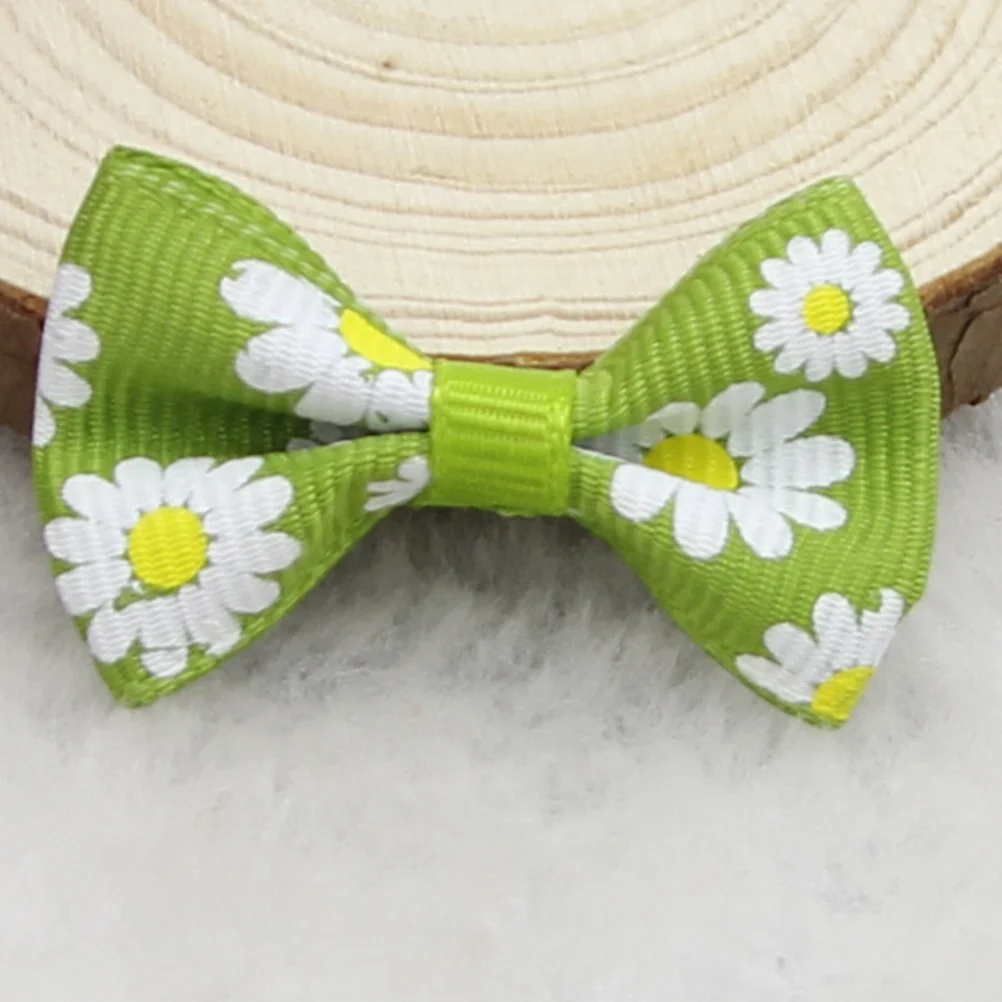 60Pcs Ribbon Bows Handmade Hair Bow Accessories for Kids Baby Girls DIY Fabric Flower Patterns Crafts Ribbon Ornaments Gifts