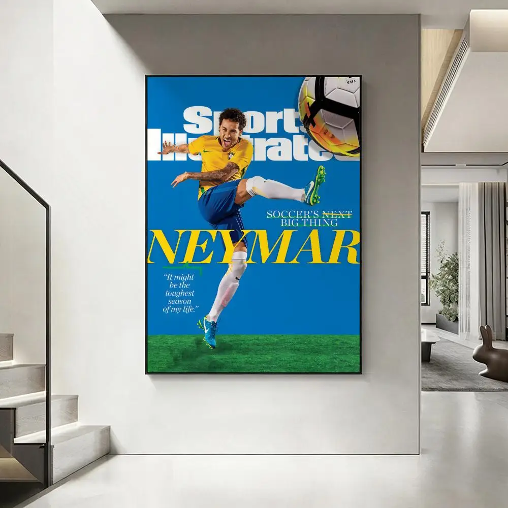 Sports N-Neymar Poster HD-Kunstwerk, wasserfest, selbstklebende Wanddekoration, Heimdekoration (Wohnzimmer, Schlafzimmer, Bar), ästhetisch – Detail 17