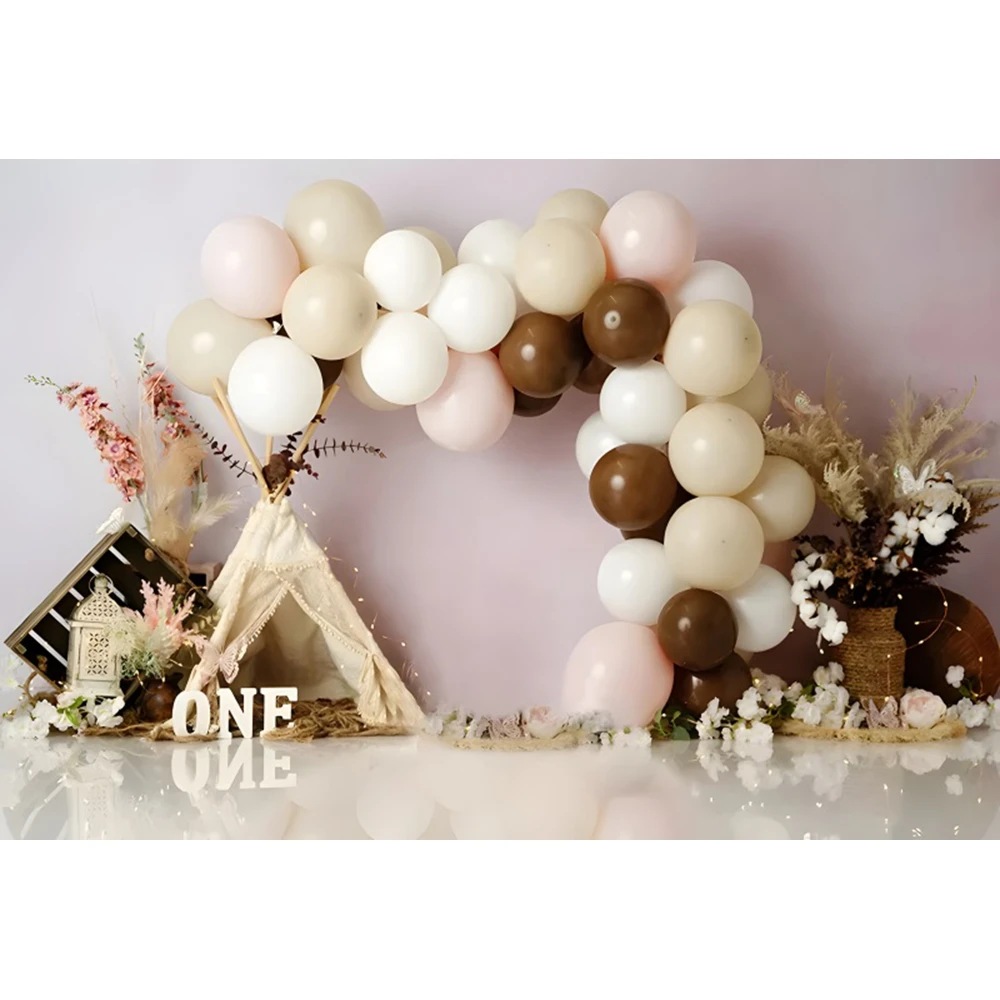 خلفيات حفلات للتصوير الفوتوغرافي ، بالون الطفل ، مشهد منظمة العفو الدولية ، استحمام الطفل ، الصورة ، فوتوجرونيك ، استوديو ، 1st عيد ميلاد